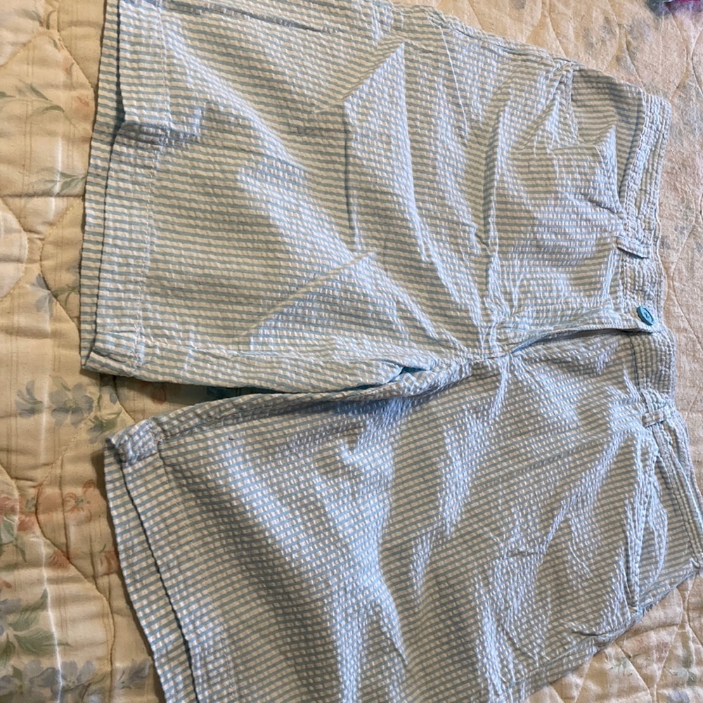 Shorts, blue and white striped size 12, White Stag brand